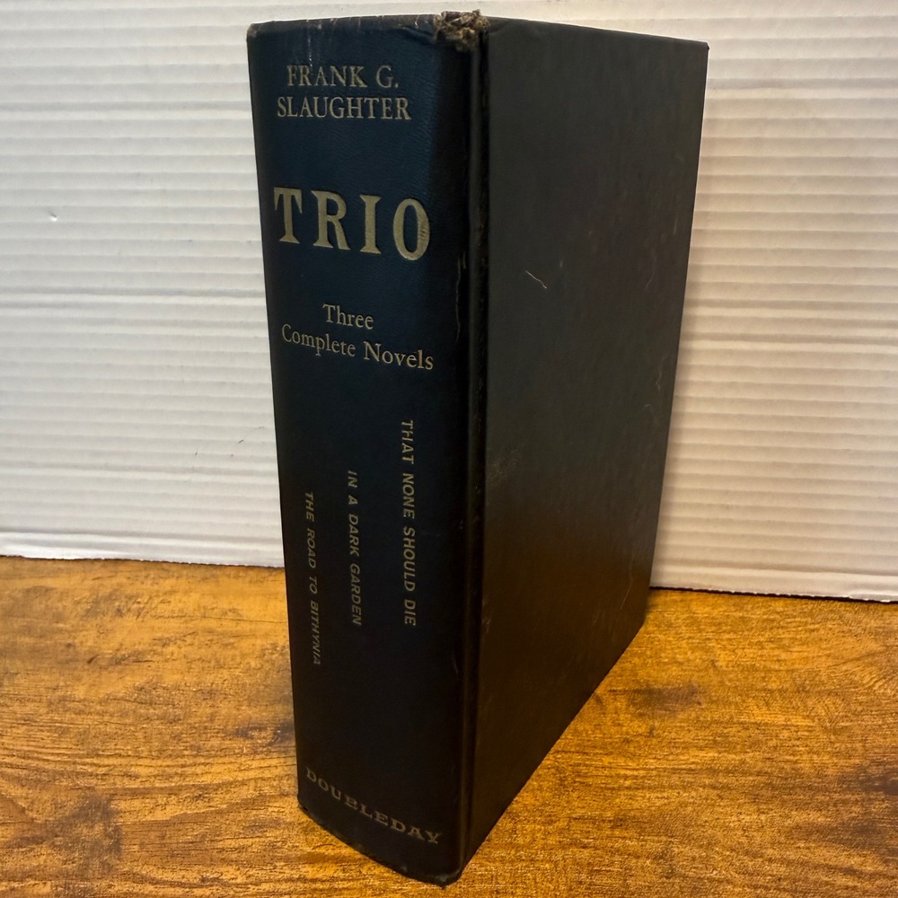 Vtg Frank G Slaughter Trio 3 Complete Novels Hardcover Doubleday Black Gold 1951